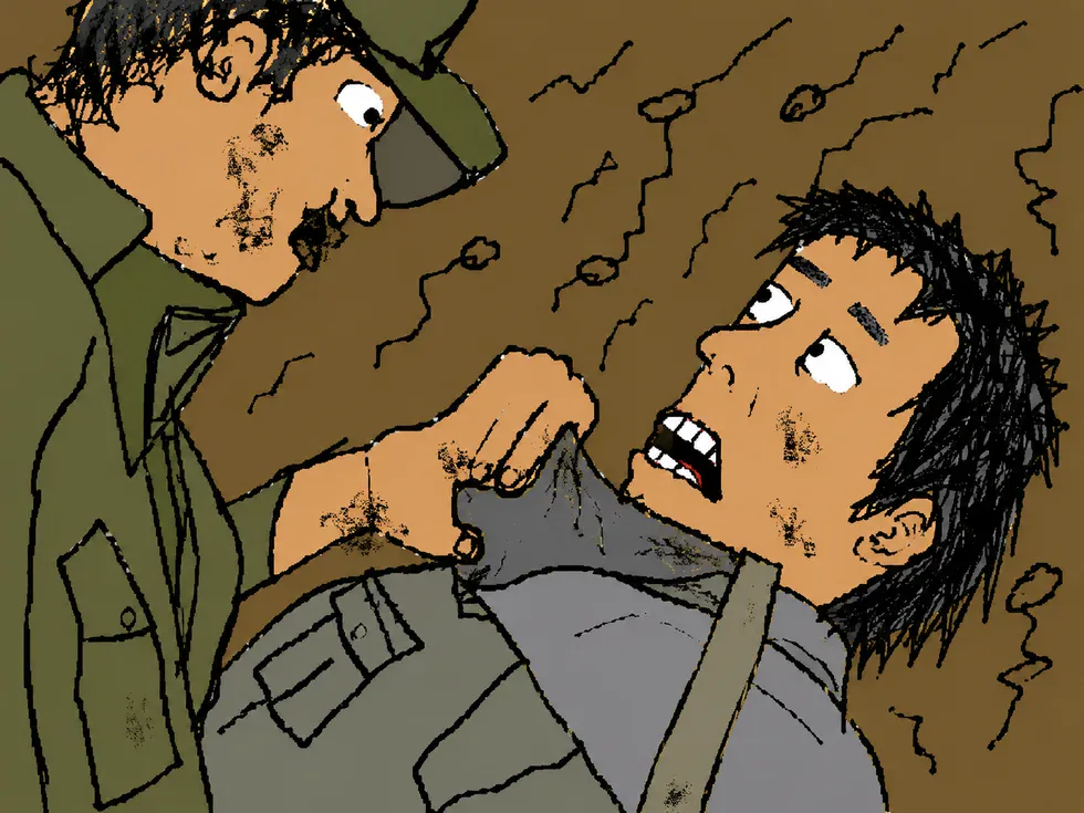 태극기 휘날리며 하찮은AI AI짤 AI프롬프트 한국영화 영화장면 명장면