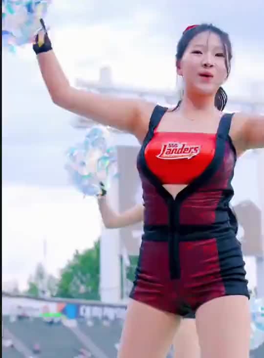 이연진 치어리더 움짤 치어 리더 KBO
