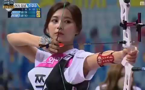 [아육대] 10점으로 마무리하며 결승에 진출한 레드벨벳☆ 트와이스 쯔위 양궁 여신 추석특집 2018 아이돌스타 육상선수권 대회