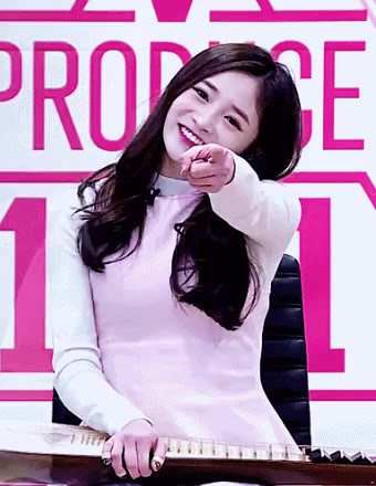 바로너! 주결경 바로너 지목 가리킴 아이오아이