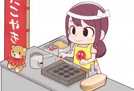 타코야키 소녀 먹방