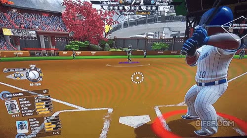 야구게임 대참사.gif 야구게임 대참사