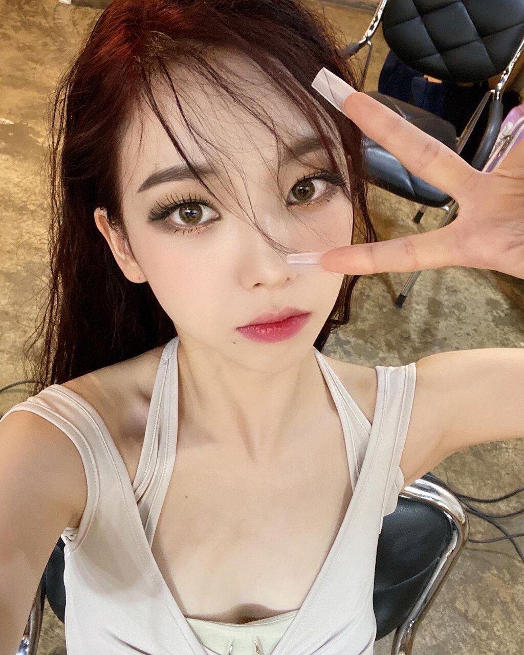 카리나 셀카 짤방 여친짤 에스파 예쁜 아이돌 걸그룹 AESPA Karina