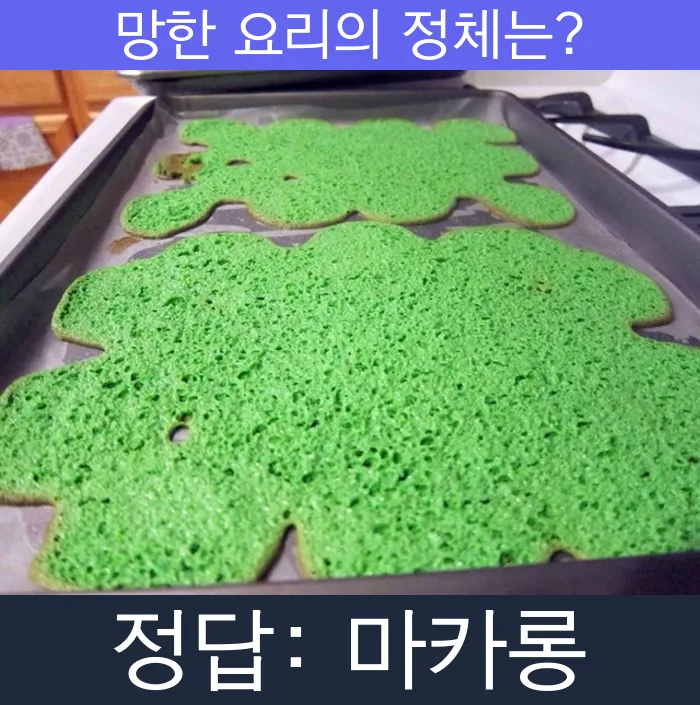 마카롱 망한요리 망한음식 실패요리 음식 요리