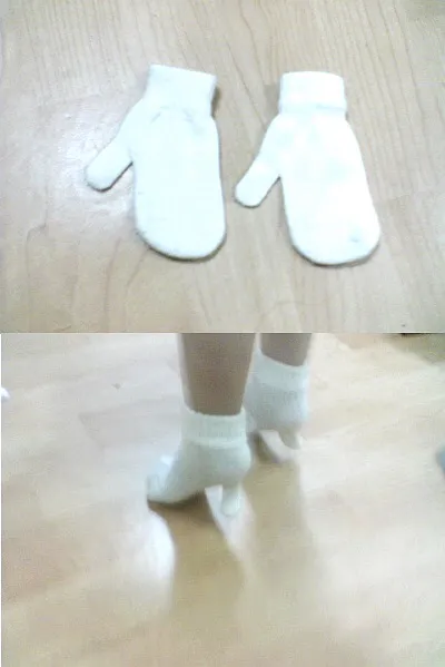 하이힐 장갑 페이크 훼이크