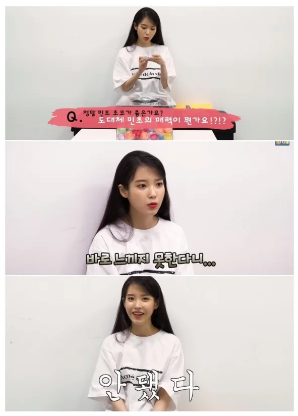 아이유 민트쵸코
