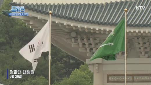 사우디 빈살만 방한 청와대 태극기 국기 국빈 외교 방문 기름부자