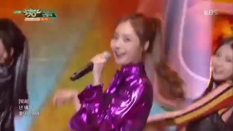 뮤직뱅크 달샤벳 우희 말이야 아이돌 무대 웃음 상큼