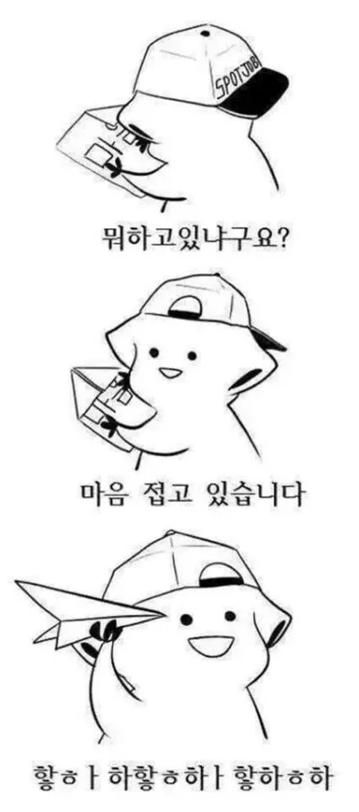 접자 마음 접고 있습니다