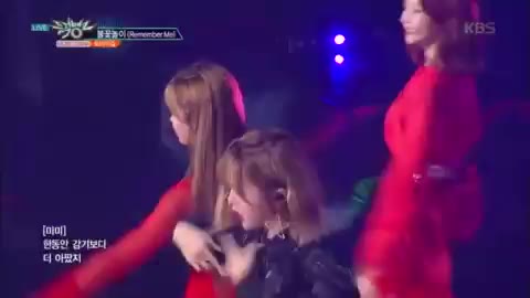 뮤직뱅크 오마이걸 아린 불꽃놀이 무대 안무 귀여움 바쁨 열심