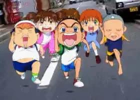 괴짜가족 만화 달려