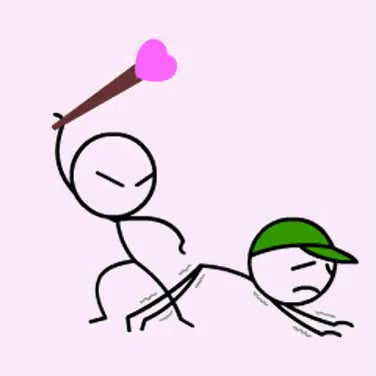 깁스 제쓰로 졸라맨 엉덩이 때리기 하트 몽둥이 사랑의매 참교육 아픔 슬픔