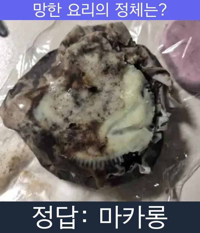 마카롱 망한요리 망한음식 실패요리 음식 요리
