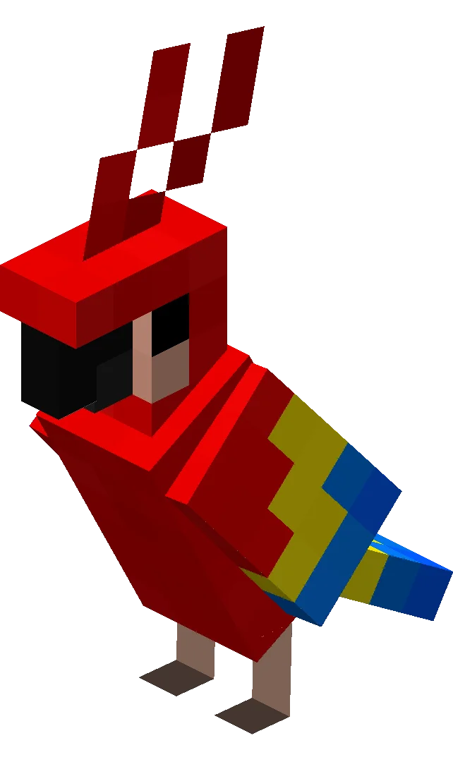 앵무새 마인크래프트 마크 몹 캐릭터 Minecraft