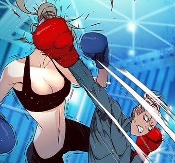 폭력 닥쳐 그만해 만화 장면 여자 여시 여성시대 분노 권투 복싱 때리는