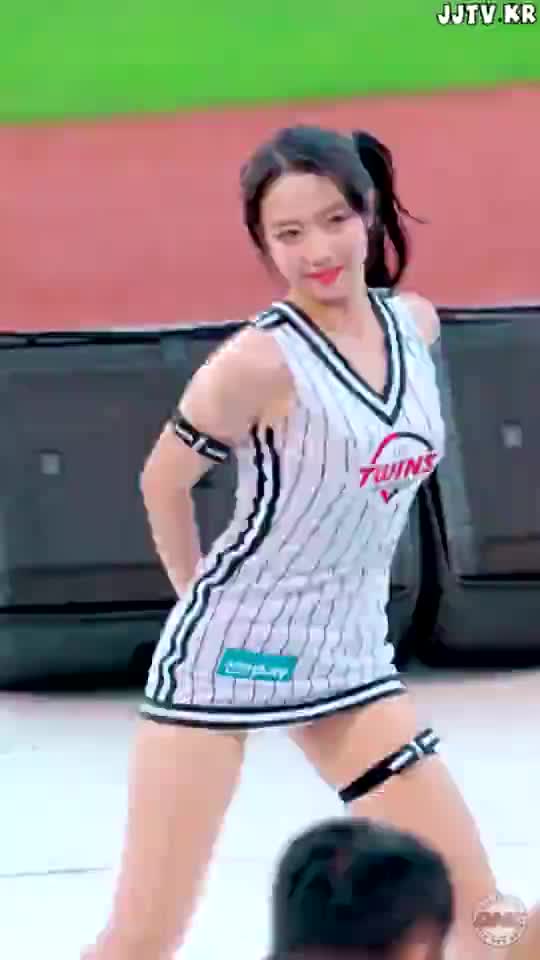 오윤솔 치어리더 움짤 치어 리더 KBO