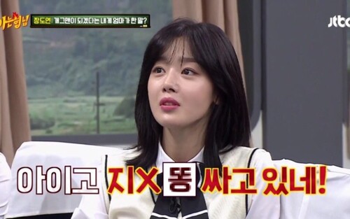 아이고 지랄 똥싸고 있네 지랄하네 똥싸네 닥쳐