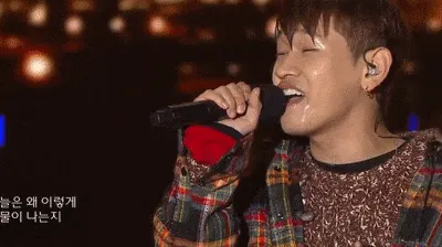 크러쉬 비오는날 비맞으면서 노래 열린음악회 안습 비오는날