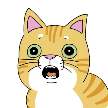으어어 고양이 놀람 당황 멍함 치즈냥이 입벌림 멘붕 충격 리액션