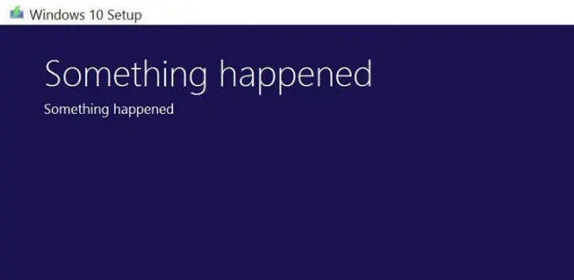 something happened 윈도우 10 오류 에러 Something 뭔가 일어남 당황 어처구니 무책임 컴퓨터 짤