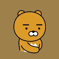 뽀뽀 카톡 카카오 카카오프렌즈 라이언 입술 사랑 하트 좋아