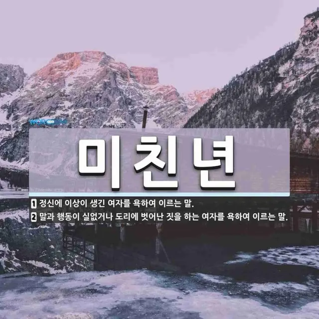 미친년