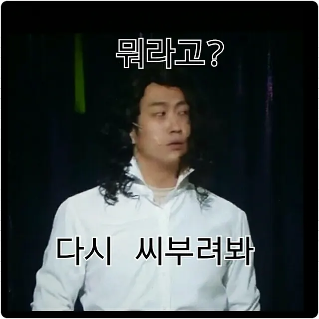다시씨부려봐 뭬시기!? 화남