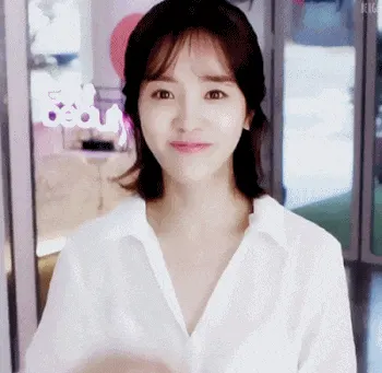 부끄럼 쁘끄 안녕 인사 손인사 손흔드는 여자 예쁜