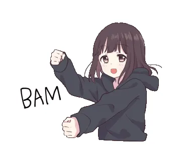닥쳐 BAM 움짤 여자 아이