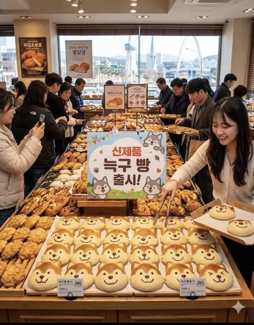 AI가 만든 대전 성심당의 기묘한 신상 늑구빵