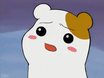 으에에 에비츄 햄스터 당황 곤란 땀 걱정 억지웃음 동공지진