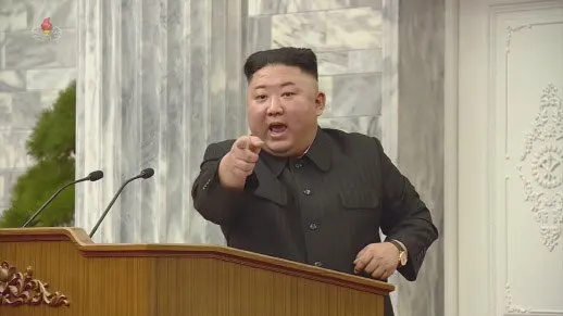 김정은 북한 손가락질 화남 빡침 지적