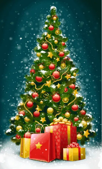 크리스마스 시즌 움짤 Christmas 겨울 트리 tree