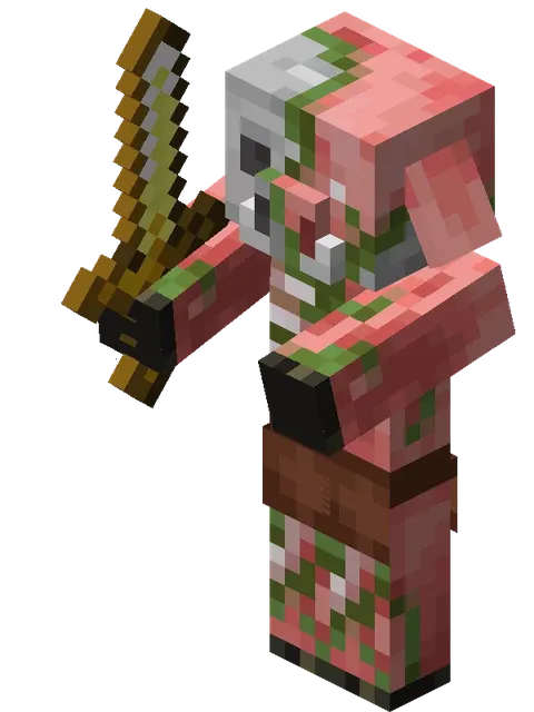 좀비화 피글린 마인크래프트 마크 몹 캐릭터 Minecraft