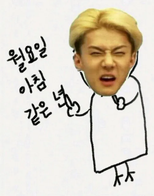 월요일아침 욕 놀림