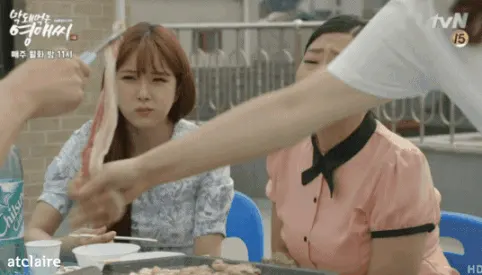 삼겹살 싸대기 음식 영애씨 회식 분노