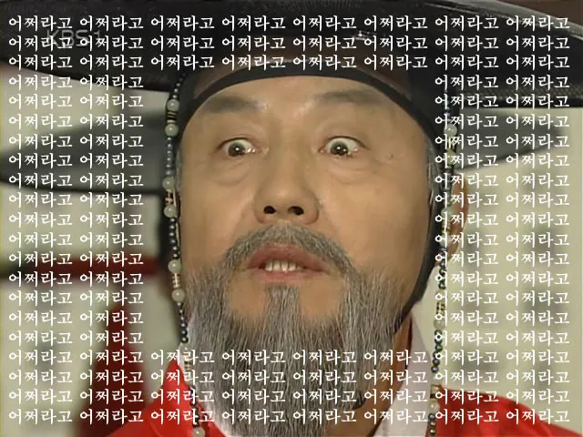 어쩌라고 황당 부릎뜬 눈 눈빛 사극 윤두수
