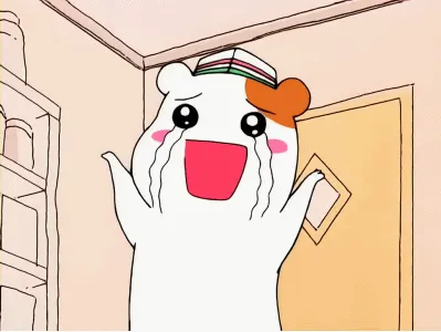 에비츄 햄토리 눈물 움짤 귀여운
