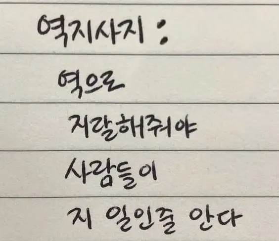 역지사지 역으로 지랄해줘야 사람들이 지일인줄 안다