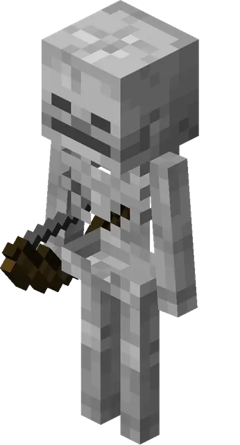 스켈레톤 마인크래프트 마크 몹 캐릭터 Minecraft