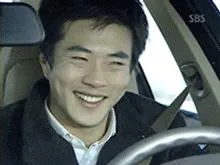 권상우 미소 운전 자동차 천국의계단 행복 웃음 짤
