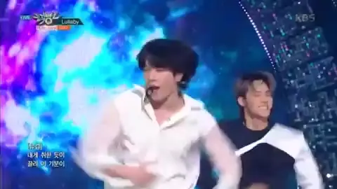 뮤직뱅크 갓세븐 유겸 럴러바이 아이돌 무대 손짓 이리와 치명 움짤
