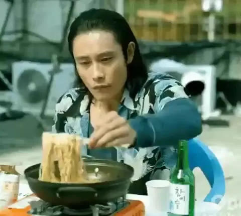 라면먹방 라면 이병헌 내부자들