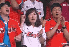 한화팬 한화 이글스 오열 눈물 야구 보살 슬픔 절망 응원